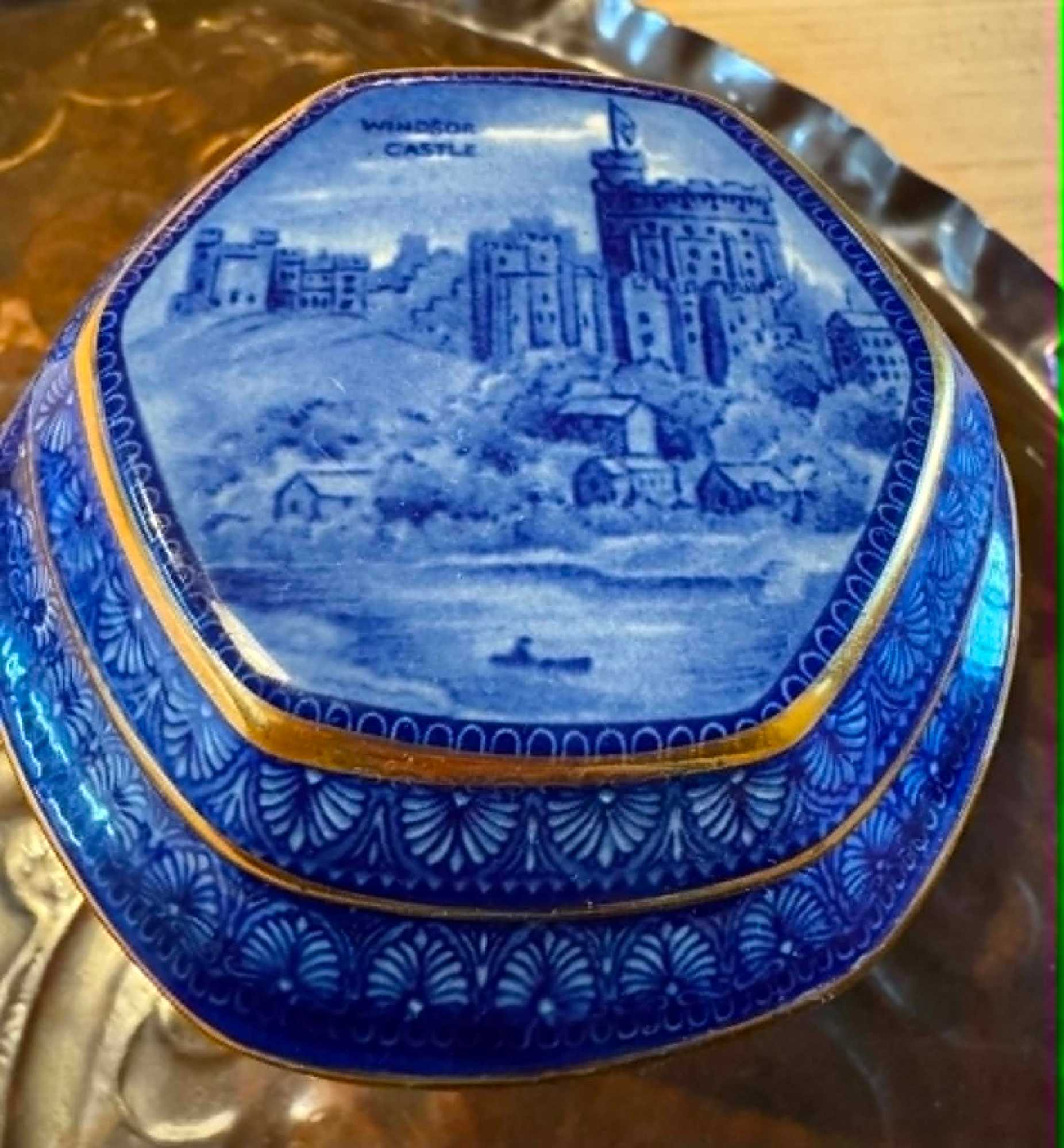 ヴィンテージ Ringtons 80周年記念 Wade Potteries ティーキャディ Maling復刻モデル